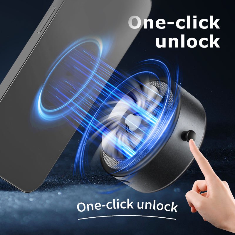15W Upgraded Vacuum Magnetic Wireless Charger Suction Cup Phone Mount Holder for Car Mirror Gym for iPhone 13 14 15 Pro Max