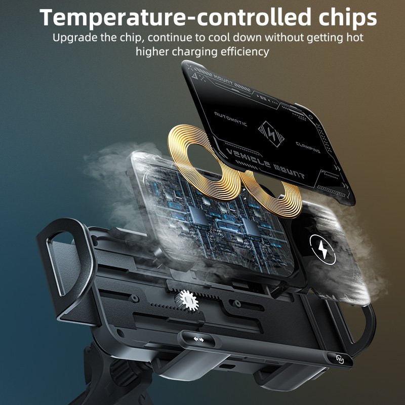 2024 Foldable Wireless Car Phone Holder Car Charger Fast Charging For 'Samsung 'Galaxy Z Fold4 / 3 S3 Car Mount