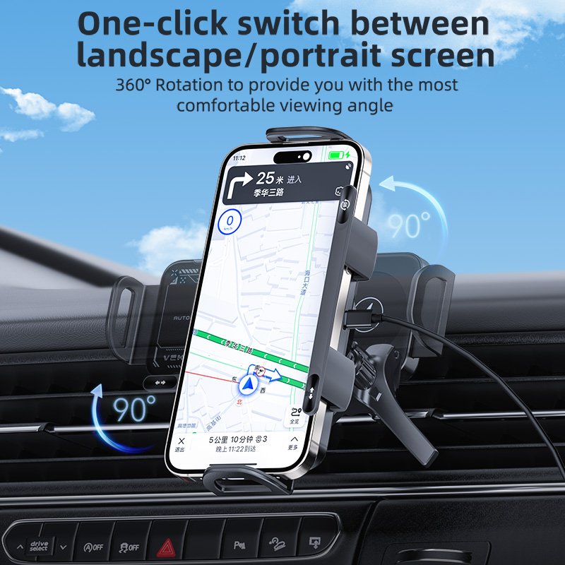 2024 Foldable Wireless Car Phone Holder Car Charger Fast Charging For 'Samsung 'Galaxy Z Fold4 / 3 S3 Car Mount