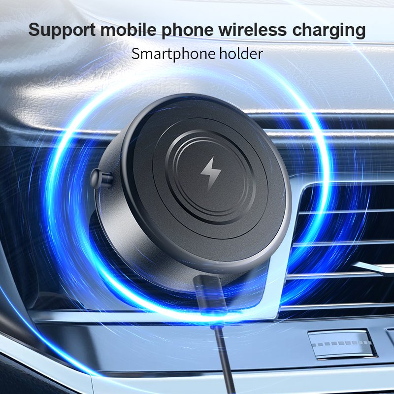 15W Car Wall Vacuum Adsorption Wireless Charger Magnetic Mobile Phone Stand Holder Magnetic Fast Charging Cell car Phone Holder