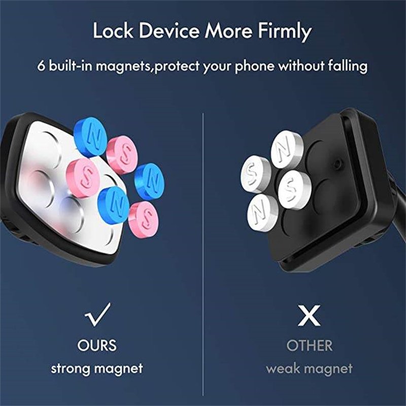 Top Selling 2023 OEM Logo 6pcs Stong Magnet Telefoon Houder Auto Magnetico Vent Mount Magnetic Car Phone Holder 360 Rotation