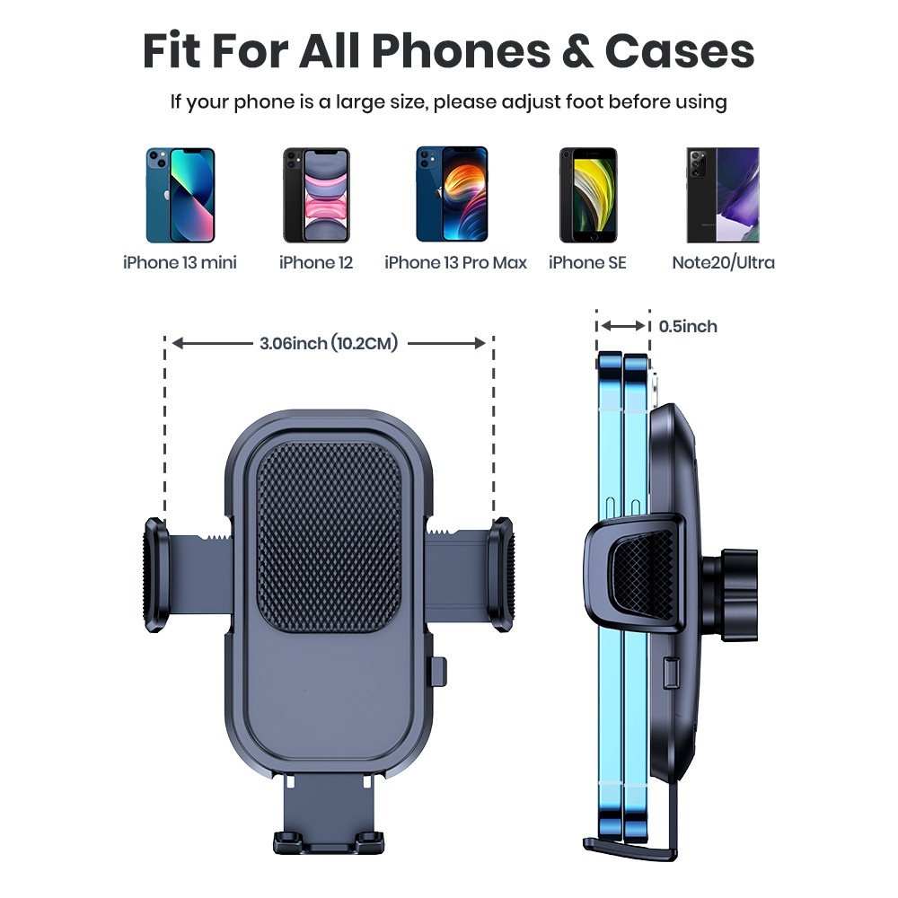 New Trending Flexible Car Windshield Dashboard Strong Sticky Suction Cup Mobile Phone Holders Bracket Car Phone Holder
