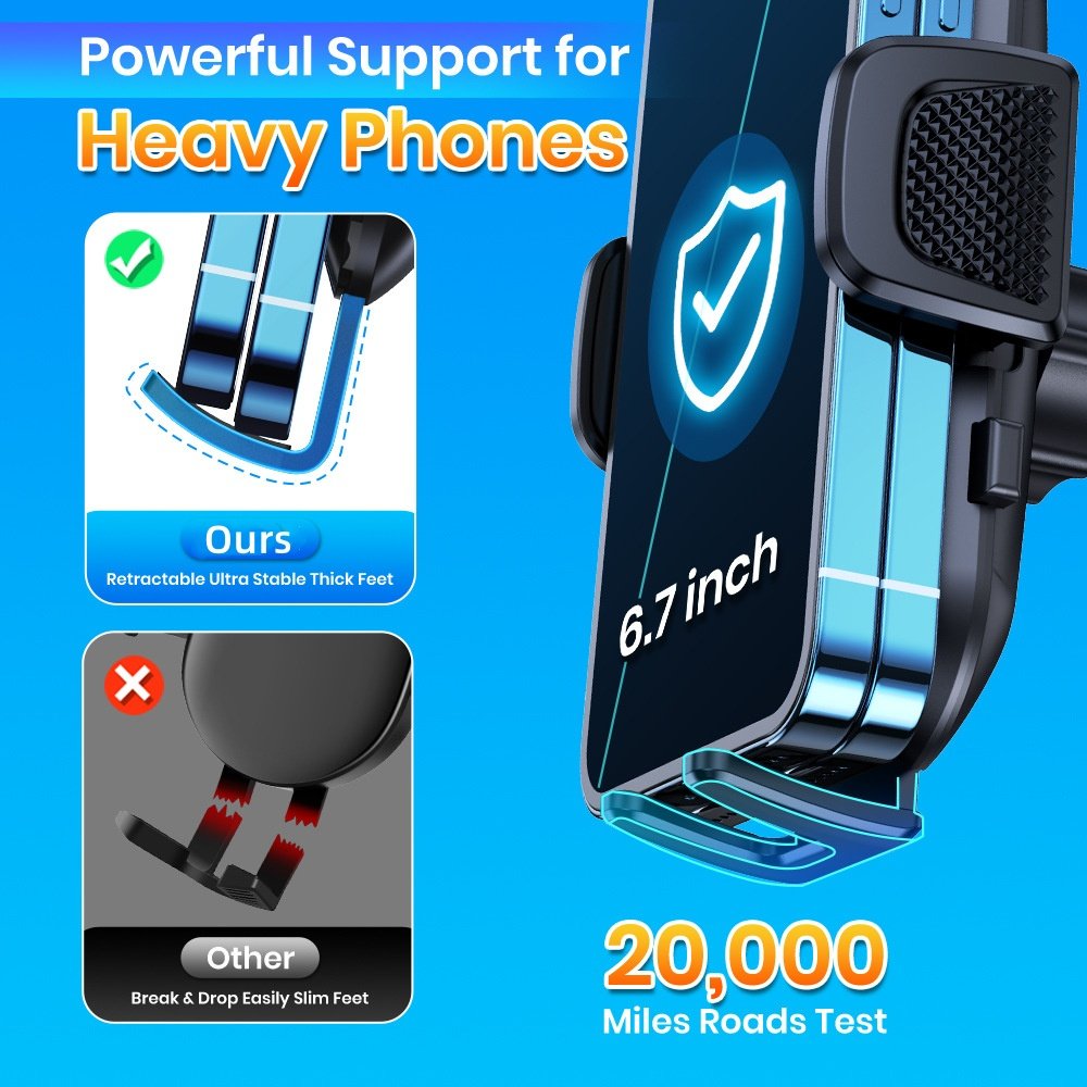 New Trending Flexible Car Windshield Dashboard Strong Sticky Suction Cup Mobile Phone Holders Bracket Car Phone Holder