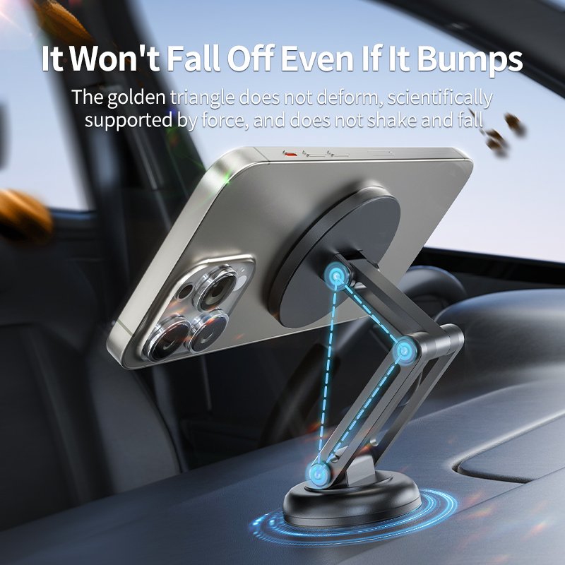 360 Degree Strong Magnetic Car Dashboard Mount Phone Holder Portable Waterproof Flexible Car Phone Holder for Home Desk or Sport