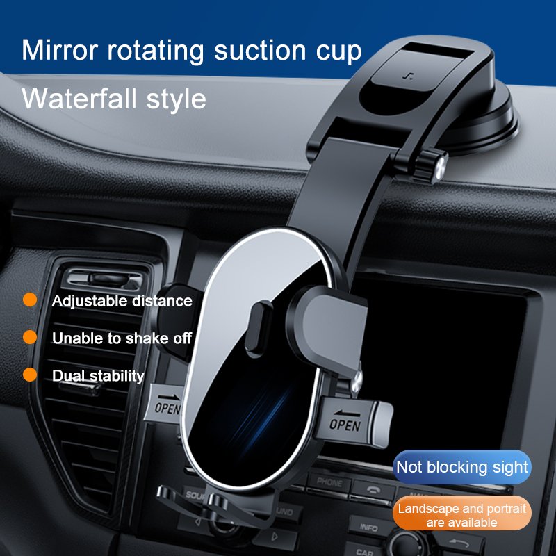 2023 Trending Metal Hook Universal Car Vent Clip Double Side Click Air Vent Holder Release Retractable Clamp Arm Phone Holder