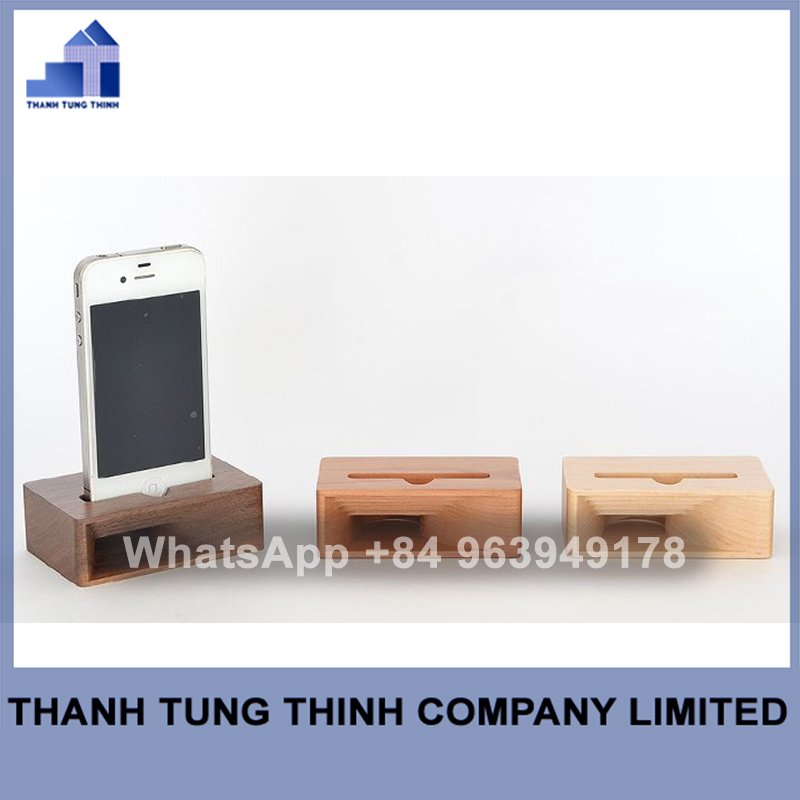 TREND 2024 Vietnamese Wooden Mobile Phone Holder As Friendly Gift contact +84 937545579