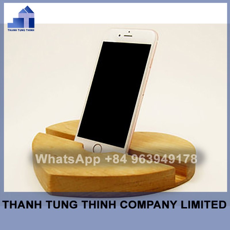 TREND 2024 Vietnamese Wooden Mobile Phone Holder As Friendly Gift contact +84 937545579