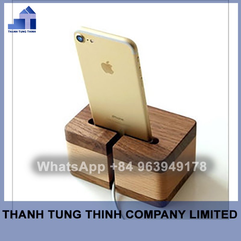 TREND 2024 Vietnamese Wooden Mobile Phone Holder As Friendly Gift contact +84 937545579
