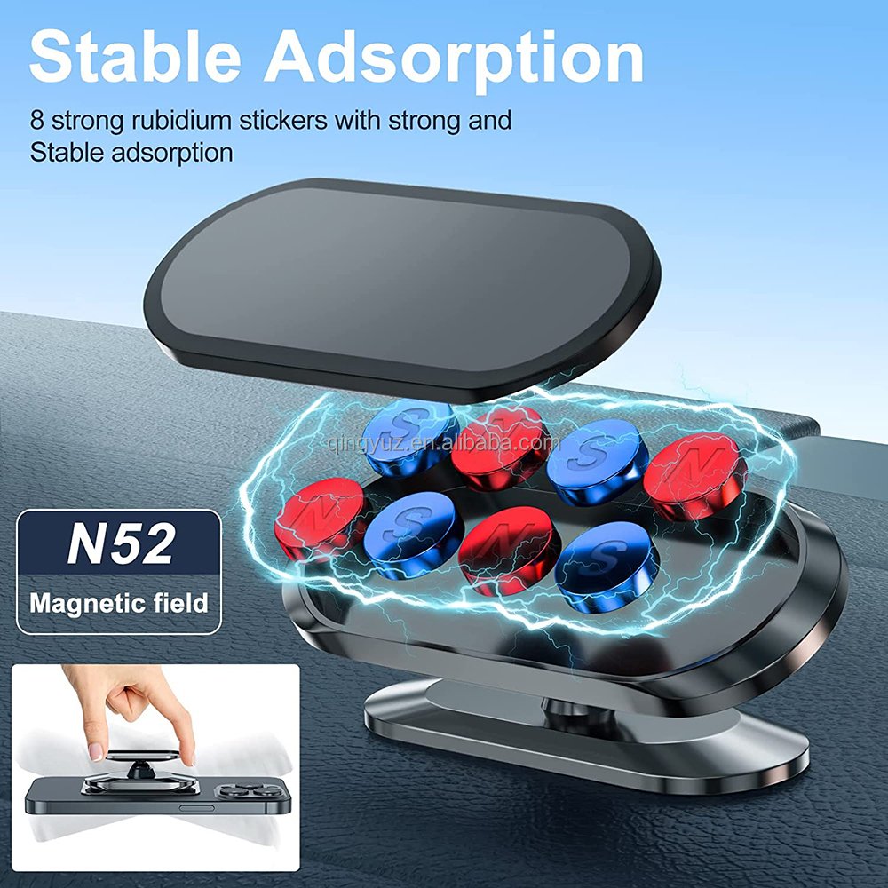 Super Strong Premium Magnetic 360 Rotating Car Phone Holder For iPhone 14 13 12 Pro Max Magnet GPS Car Support Mount