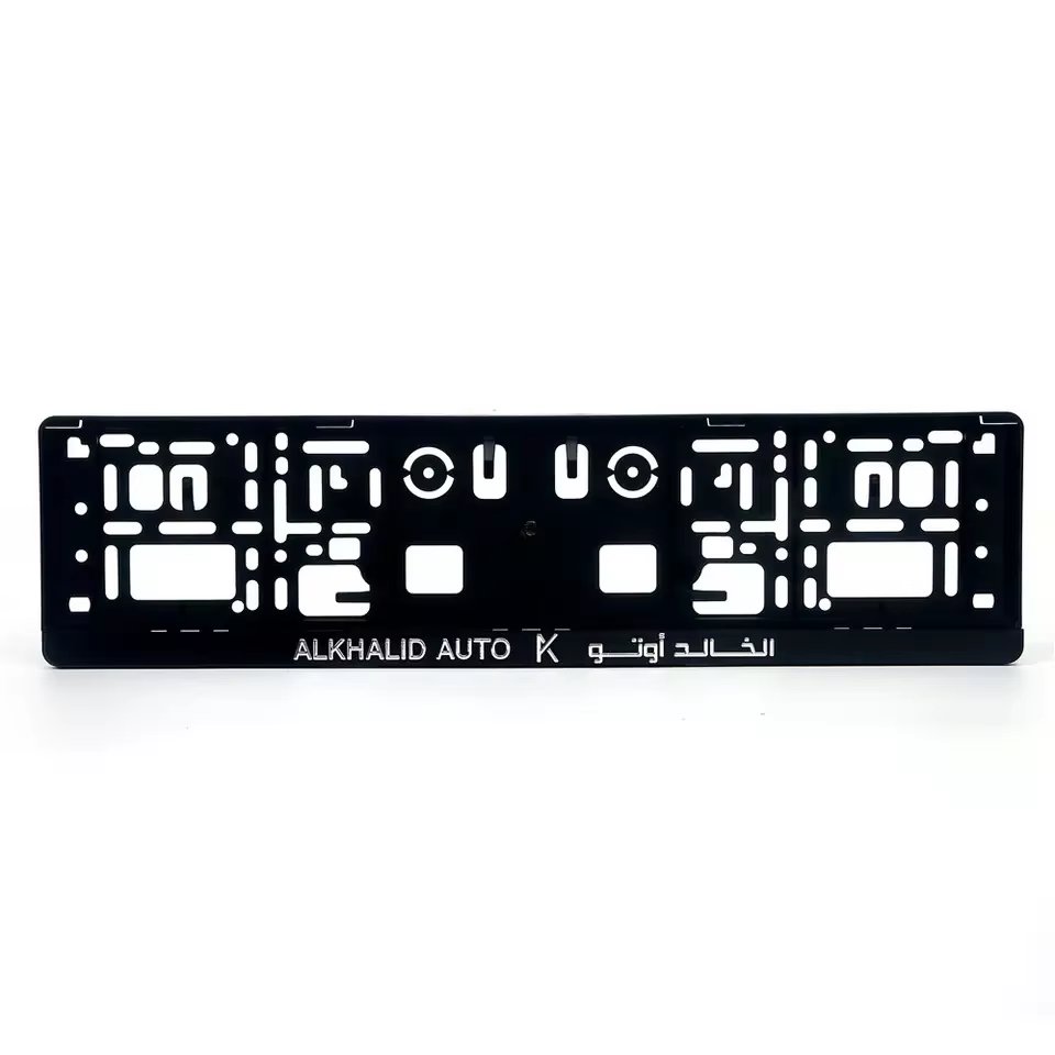 3D Logo 53X12 CM Plastic European license plate frame Euro Car Number Plate Holder Cover Car Licene Plate Frame