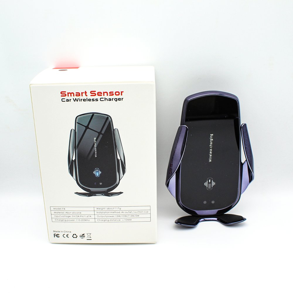 Car Stand Wireless Charger Intelligent Sensing 15 W Mount Auto-sensing Car Phone Holder