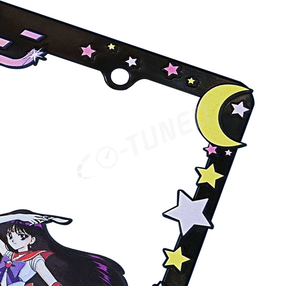 Japanese Anime Culture Custom Logo 3D Acrylic License Plate Frame JDM Cartoon Styl License Holder Number License Plate Universal