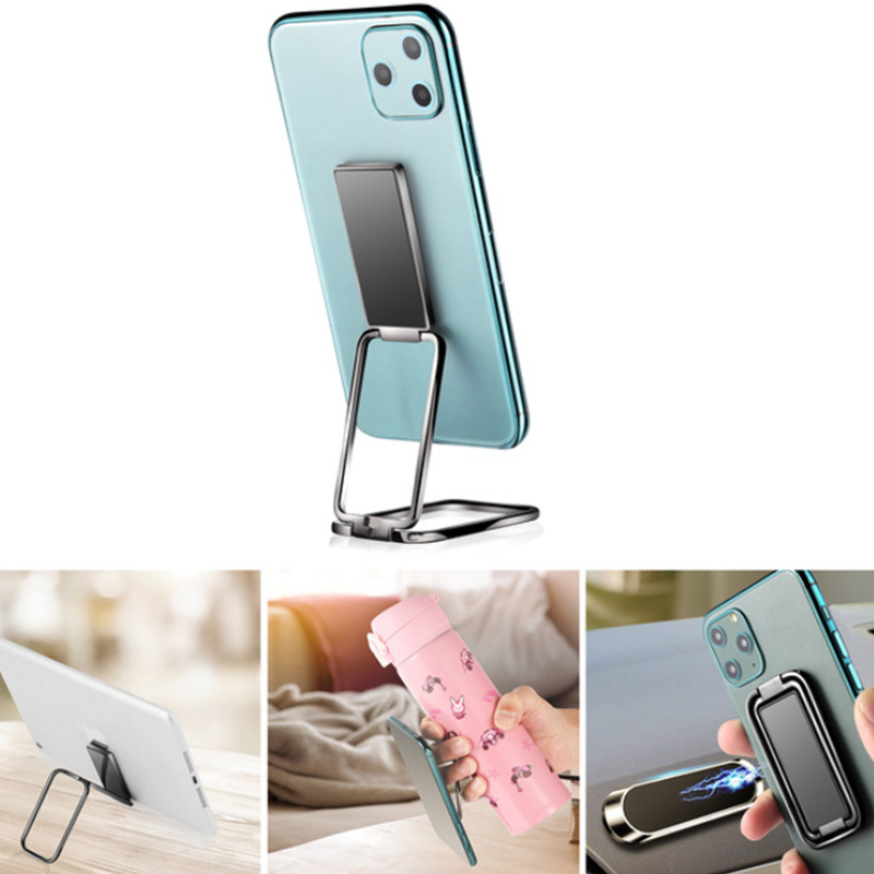 2021 New 360 Rotation Metal Ring Grip Work with Magnetic Car Mount Foldable Cell Phone Stand Phone Ring Holder Finger Kickstand