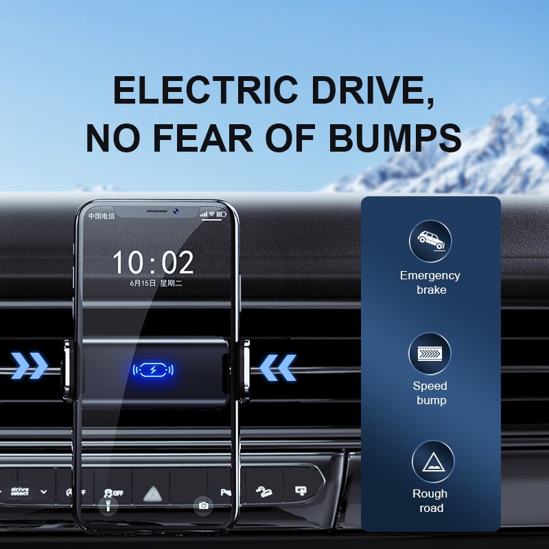Customized Logo Dashboard Car Phone Holder Air Vent Car Mobile Phone Mount Infrared Smart Sensor Car Holder