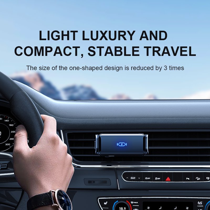 Customized Logo Dashboard Car Phone Holder Air Vent Car Mobile Phone Mount Infrared Smart Sensor Car Holder