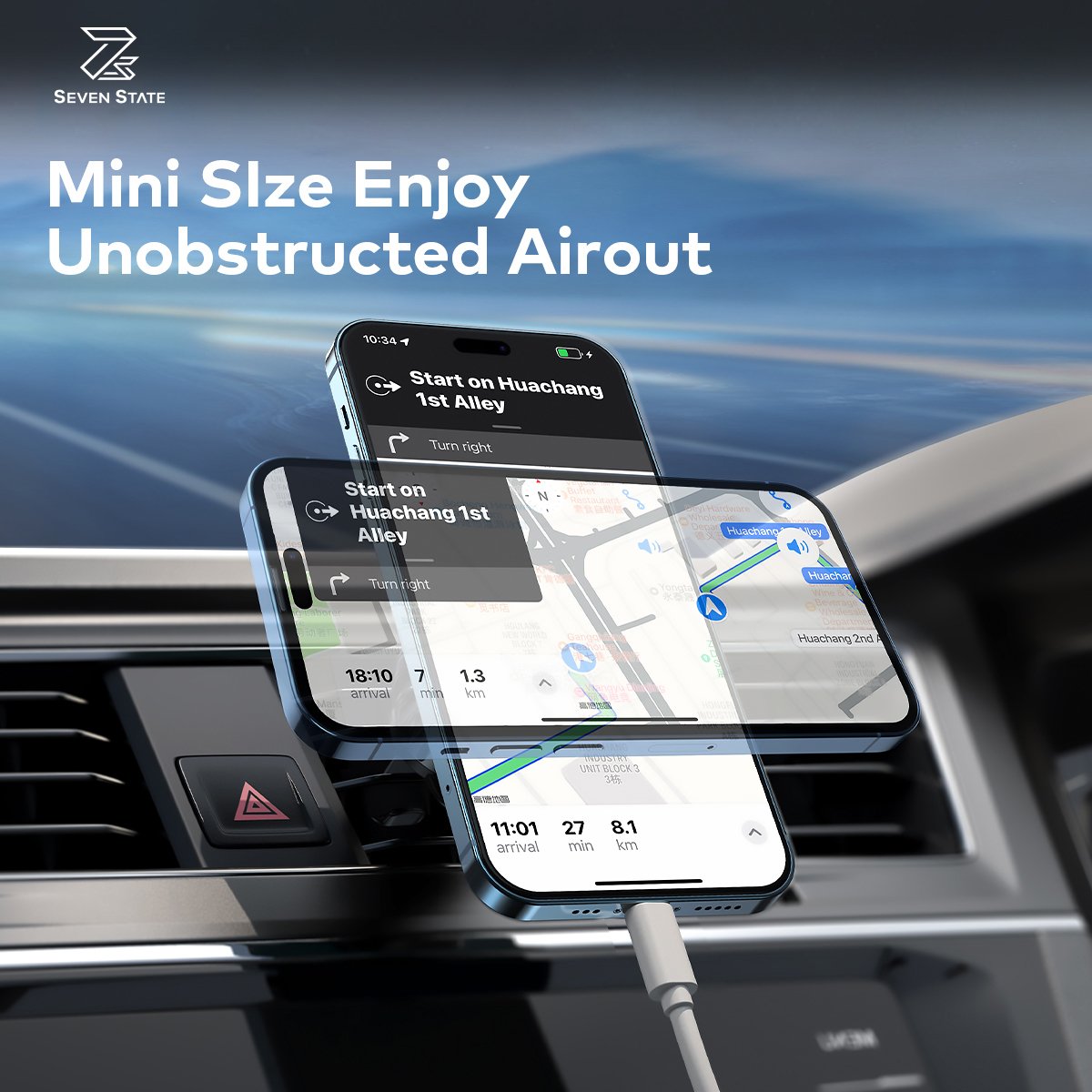 Car Magnetic Phone Holder,Super Strong Magnet Car Mount,Car Phone Holder Universal in Car Air Vent /Dashboard/Windshie