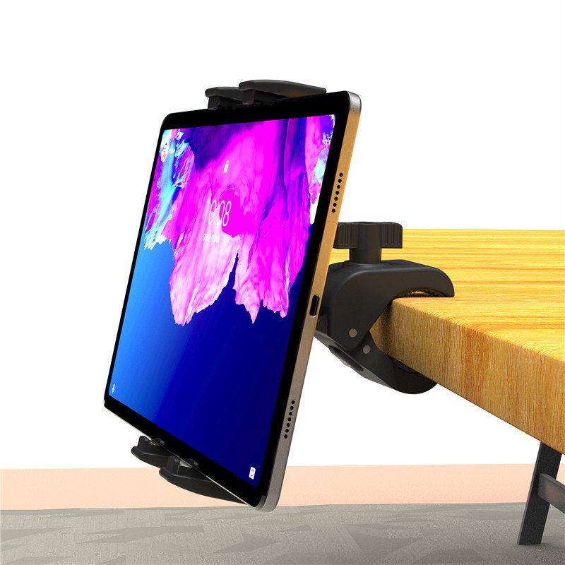 Adjustable Treadmill Exercise Gym Tablet Mount Exercise Bike Tablet Holder for iPad Pro Air Mini iPhone 16 Samsung Tab