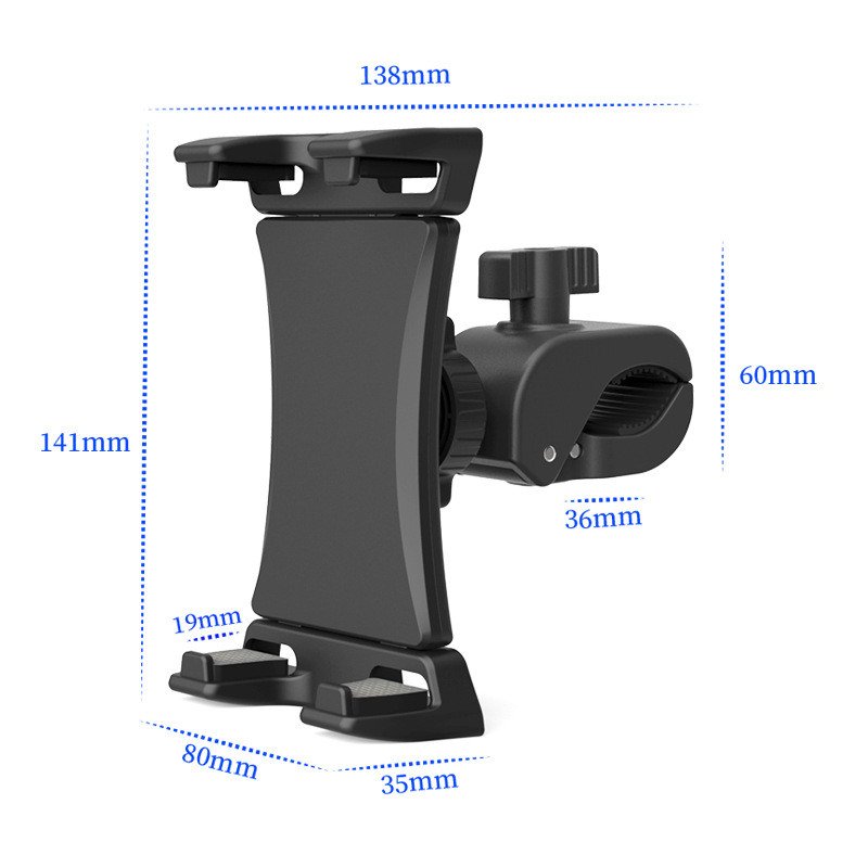 Adjustable Treadmill Exercise Gym Tablet Mount Exercise Bike Tablet Holder for iPad Pro Air Mini iPhone 16 Samsung Tab