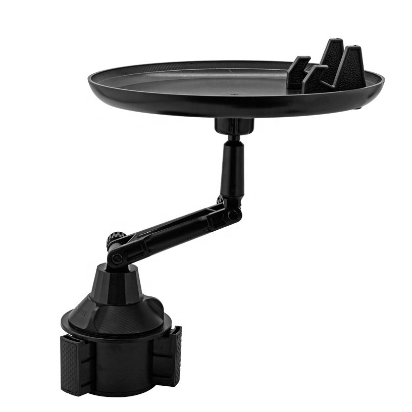 New Arrival 360 Cup Holder Tray for Car, Cup Holder Tray With Phone, Gooseneck Cup Tray Holder for Car