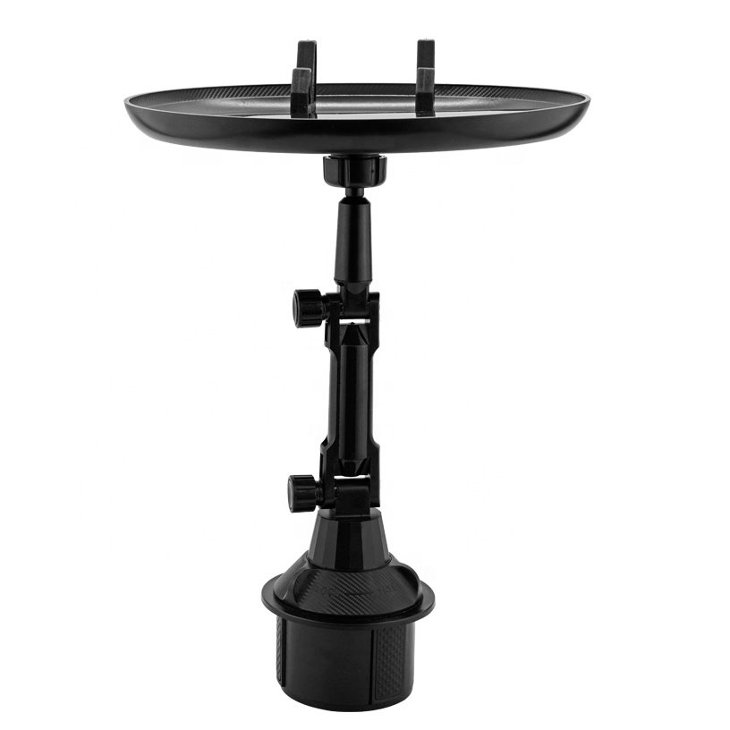 New Arrival 360 Cup Holder Tray for Car, Cup Holder Tray With Phone, Gooseneck Cup Tray Holder for Car