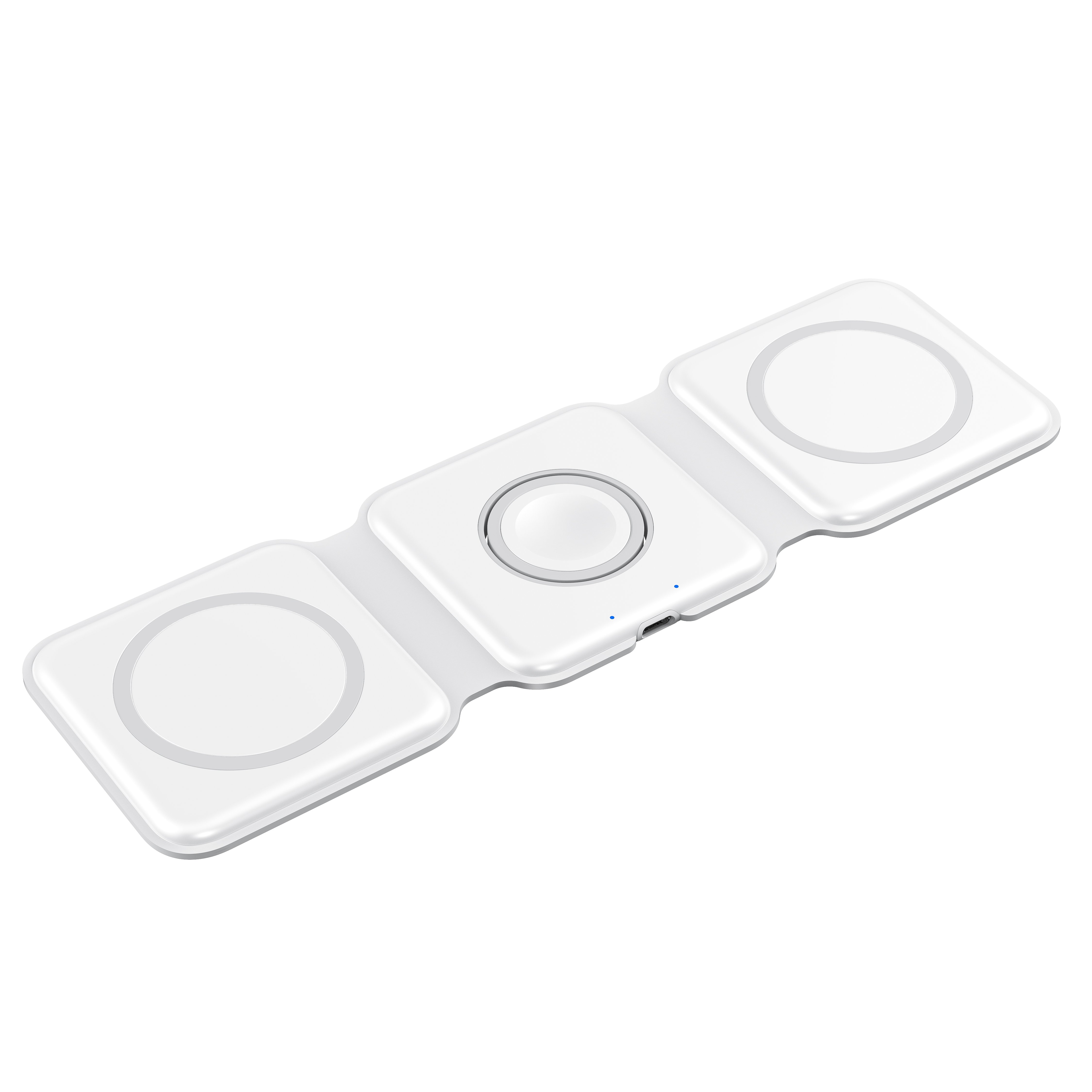 New Adaptive Magnetic Three-in-One Wireless Charger Stand for Apple Watch Headset Mobile Phone Wireless Charging Adapter