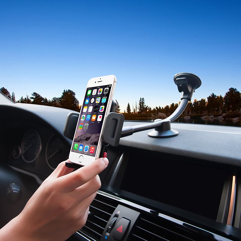 UPERGO Universal Gooseneck Car Mobile Phone Holder 3.5-6" Long Arm Mount Phone Holder For Car
