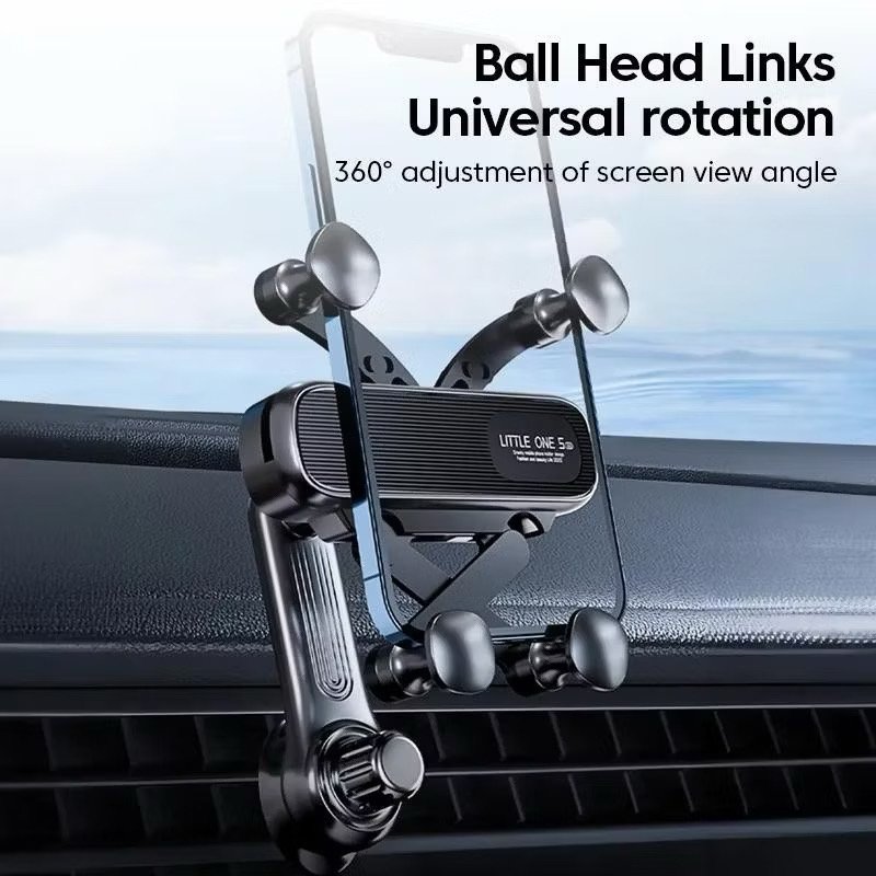 Yisen Car holder New Gravity Car Phone Holder Air Vent Clip Mount Mobile Stand Car Navigation Phone Stand Mount 360-Degree