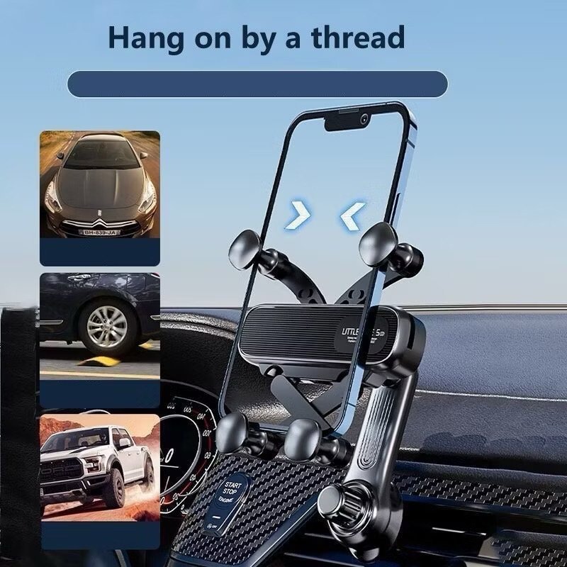 Yisen Car holder New Gravity Car Phone Holder Air Vent Clip Mount Mobile Stand Car Navigation Phone Stand Mount 360-Degree