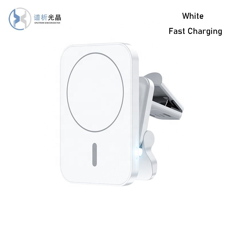 Retractable Electric Portable Wireless Car Phone Holder Battery Phone Magnetic Wireless Charger Adapter 15W Super Fast Charging