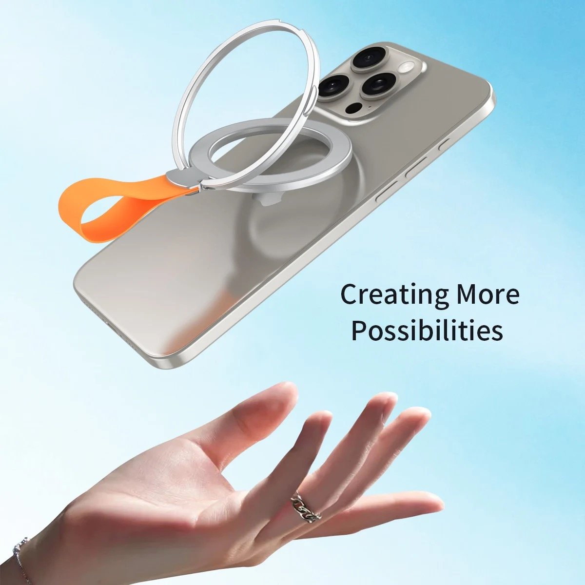 360 Rotation Finger Ring Kickstand Metal Phone Grip For iPhone 15 14 13 Samsung Smartphone Holder Accessory Magnetic Car Mount