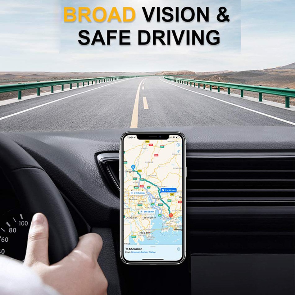 Universal Portable Aluminium Alloy Backside Custom Logo Magnet Car Phone Holder Air Vent Mount for Car