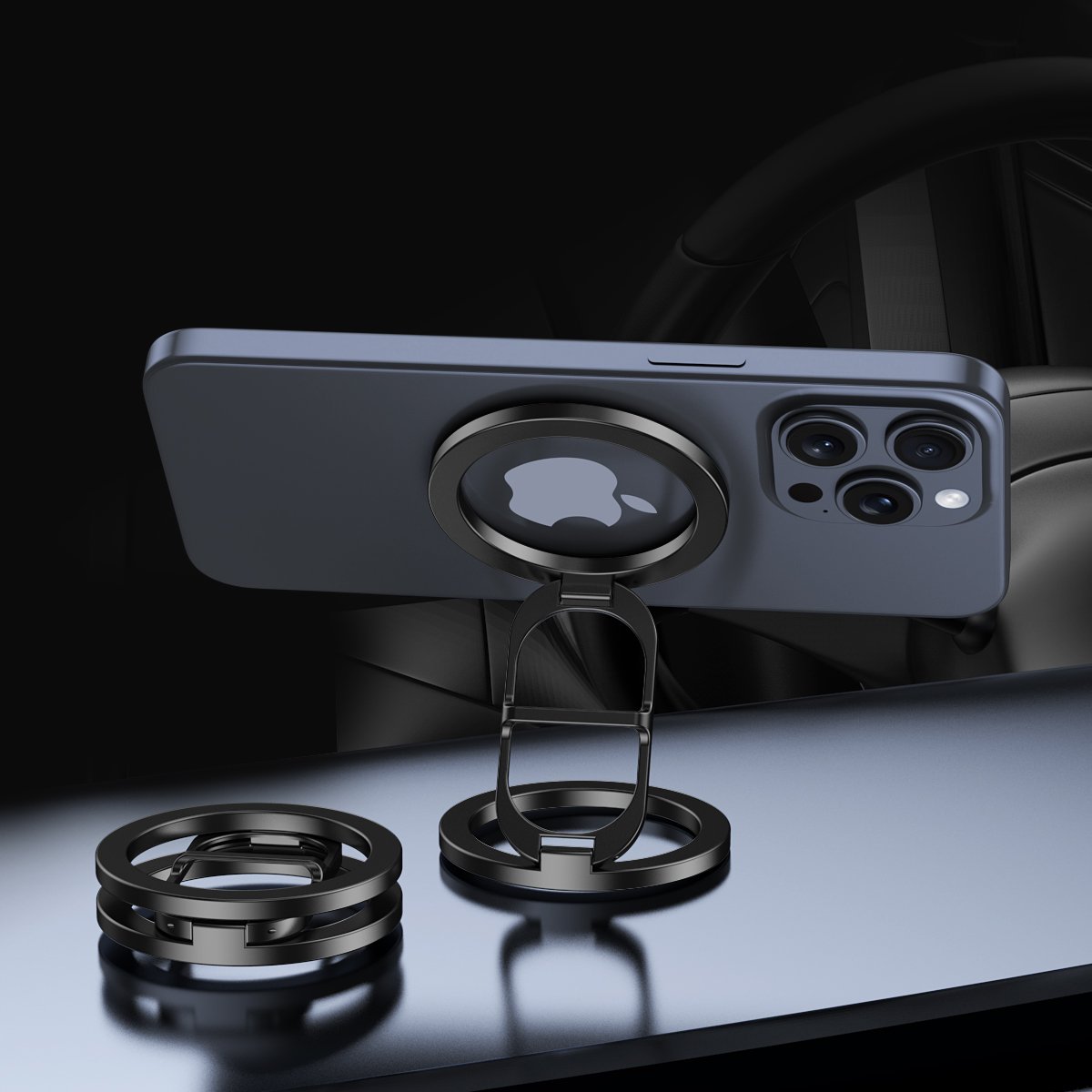 Newest N52 Super Strong magnets gym dual magnetic phone mount holder for iphone12 13 14 pro max