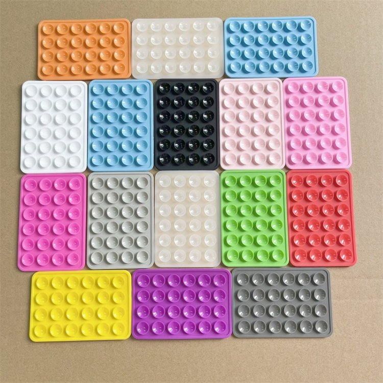 2.5MM Thickness Silicone Suction Pad For iphone ipad Mobile Phone Fixture Suction Cup Non Slip Adhesive Phone Holder Stand Pad