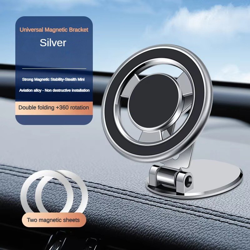 Yipin 2024 New Arrivals 360 Rotation magnetic Phone car holder Mobile Stand Dashboard Mount Car Phone Holders For Car
