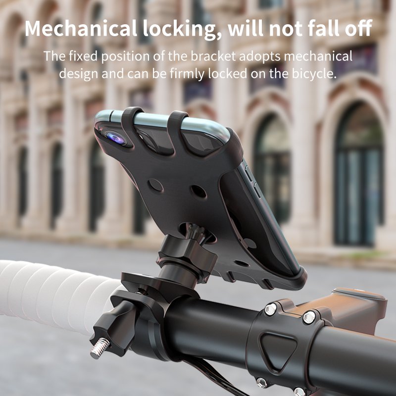 Smartphone Bike Mount Bicycle Phone Holder Handlebar Phone Clip Magnetic Cellphone Mount for Smartphone