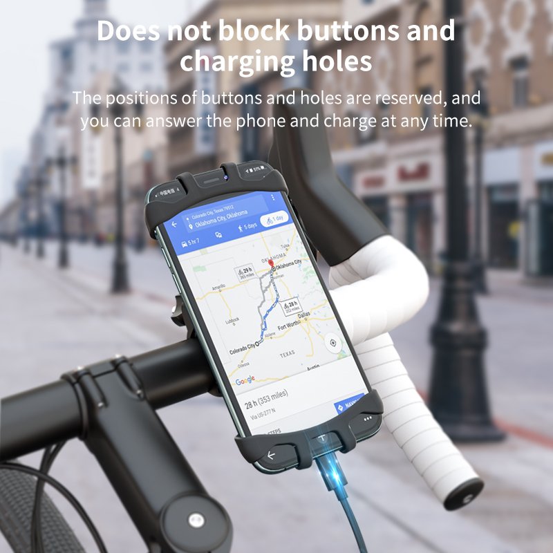 Smartphone Bike Mount Bicycle Phone Holder Handlebar Phone Clip Magnetic Cellphone Mount for Smartphone