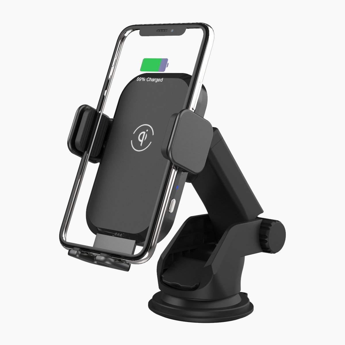 Popular Car Electronic Matt 15W Fast Charging Smart Sensor Phone Car Holder Charger Wireless For Smartphone