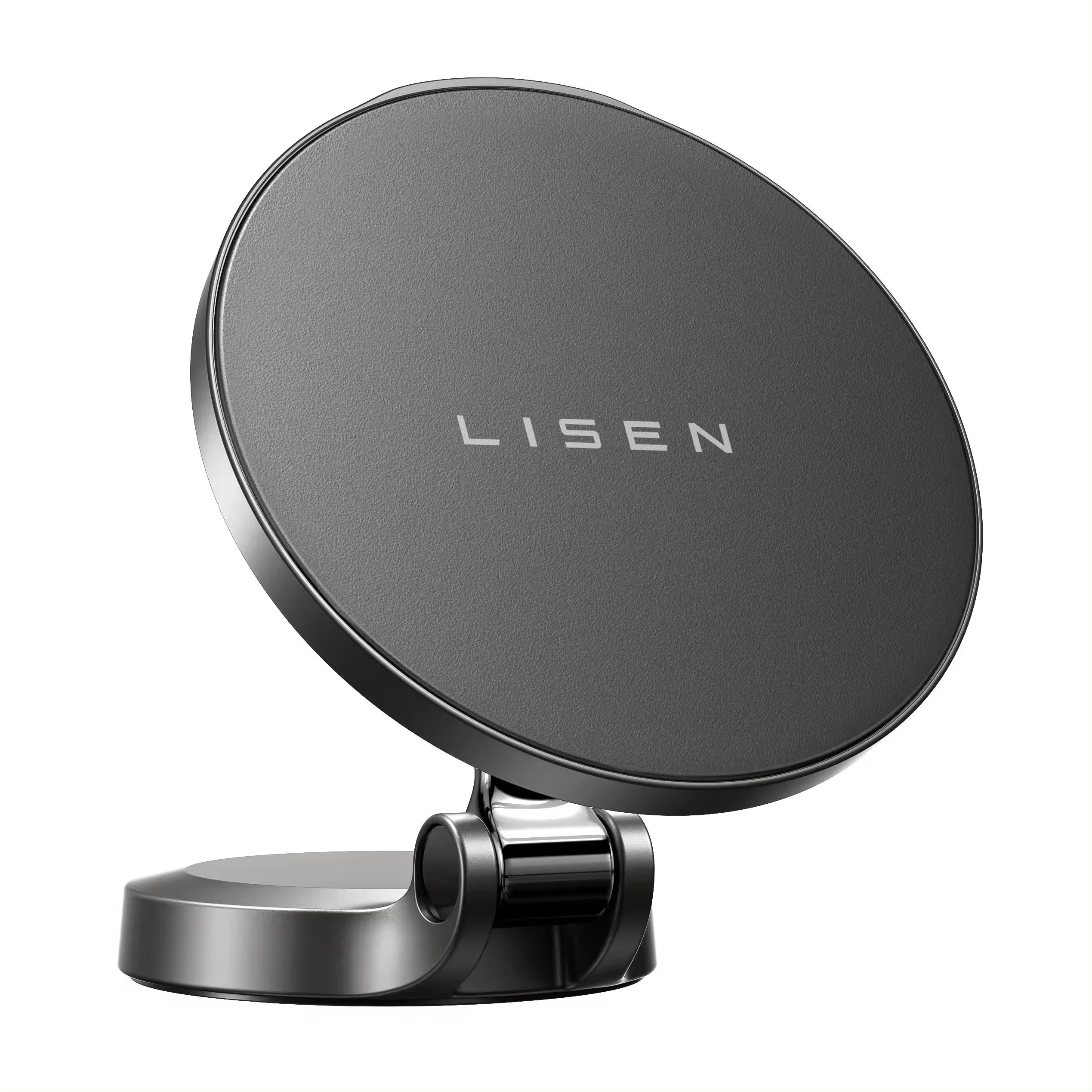 LISEN 360 Rotation Zinc Alloy Car Magnetic Wireless Charger mobile phone charger