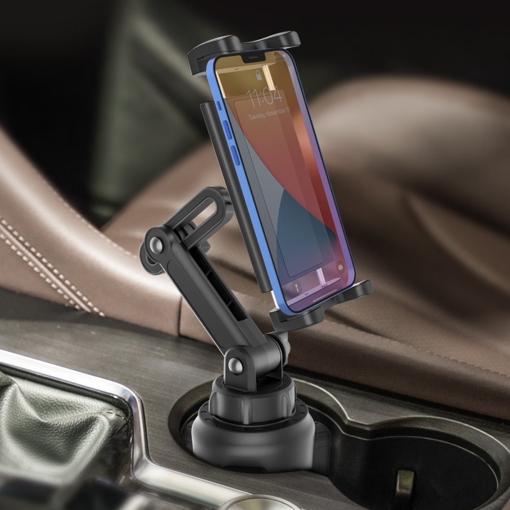 Best sale Universal Car Styling Cup Holder 360 Angle Adjustable Flexible And Long Telescopic Arm Smart Car Phone Mount