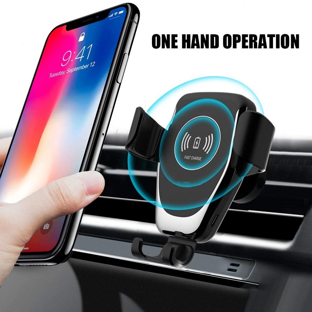 Q12 car phone holder charger Smart Phone Holder universal Fast Charging car wireless charger for car