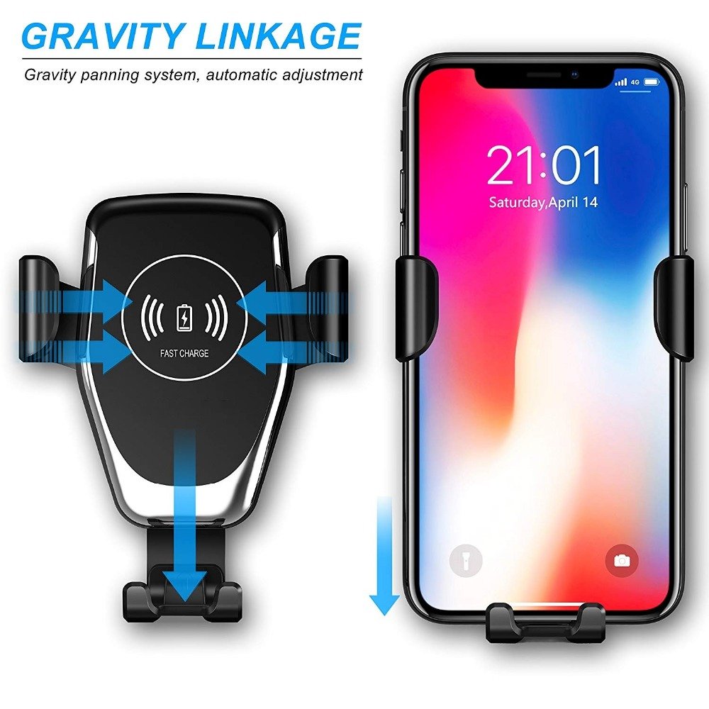 Q12 car phone holder charger Smart Phone Holder universal Fast Charging car wireless charger for car