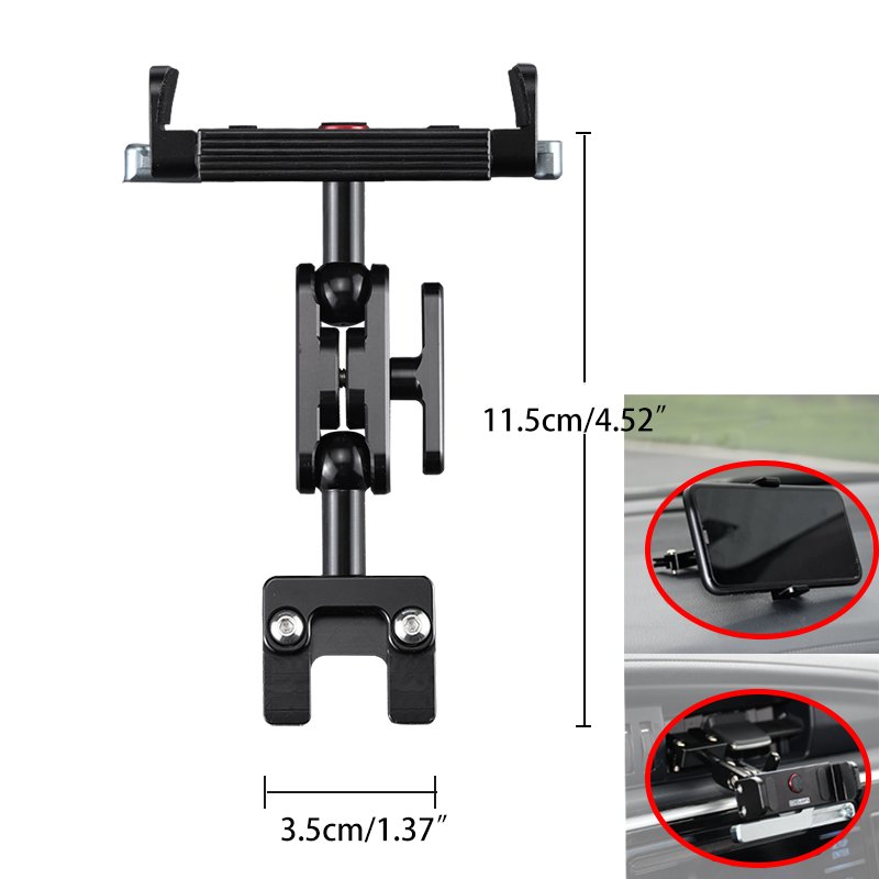 Metal Phone Car Holder Air Outlet Vent Mount Car Holder Stand Smartphone Car Mount Mobile Phone Holder Bracket