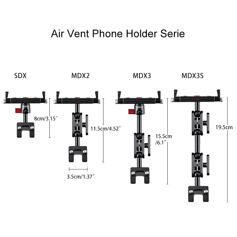 Metal Phone Car Holder Air Outlet Vent Mount Car Holder Stand Smartphone Car Mount Mobile Phone Holder Bracket