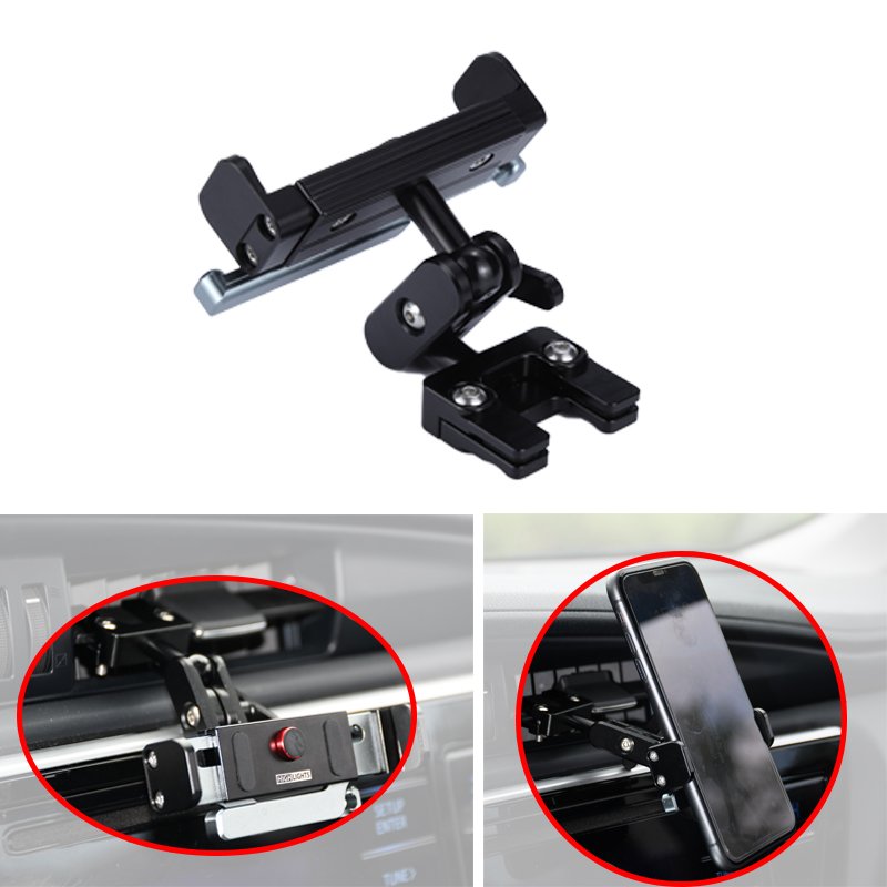 Metal Phone Car Holder Air Outlet Vent Mount Car Holder Stand Smartphone Car Mount Mobile Phone Holder Bracket
