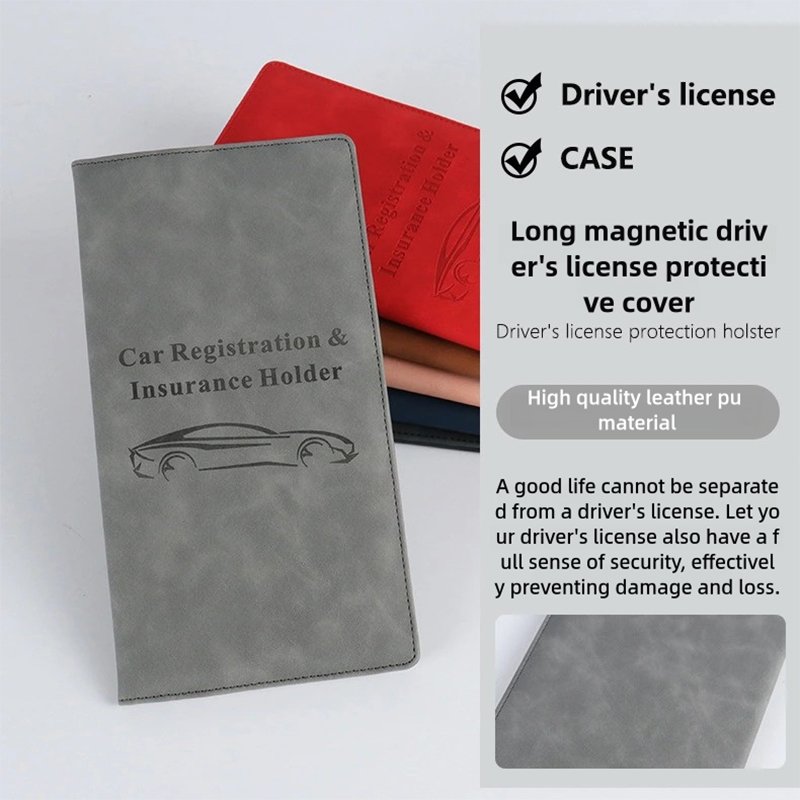 Travel Accessories Car Insurance Sticker display pocket holder wallet For driver Licence card