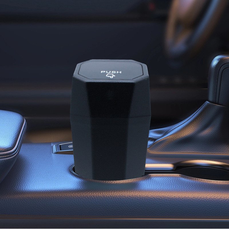 Creative car garbage can door seat backrest environmental ABS material garbage can bucket with lid garbage dust box ashtray
