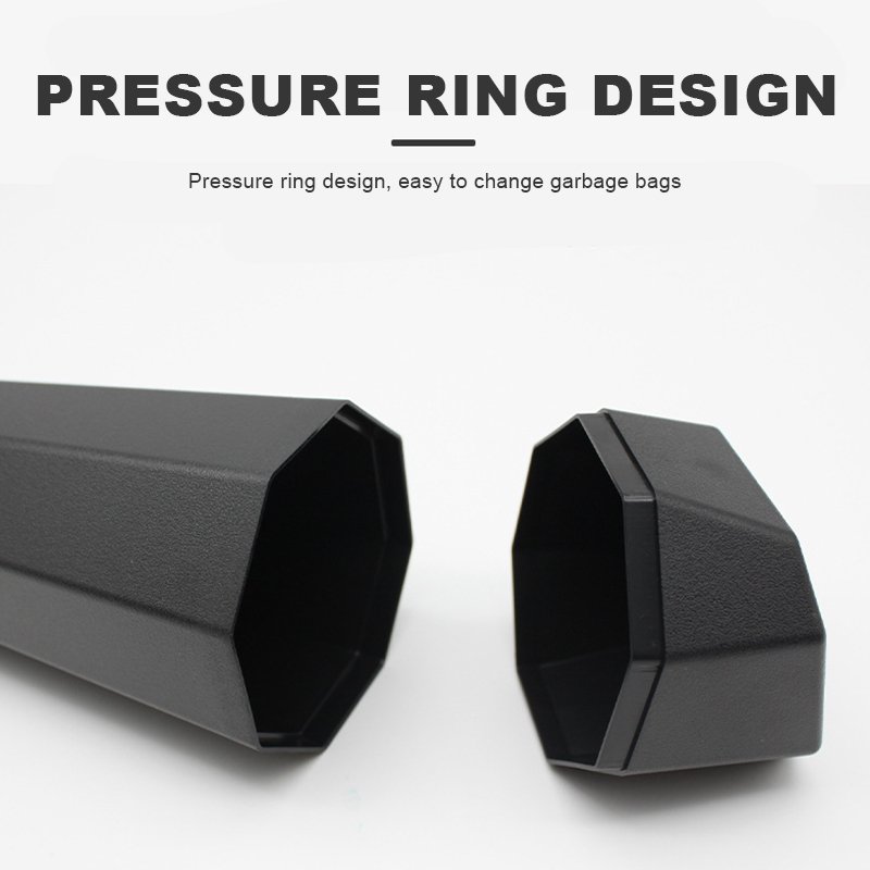 Creative car garbage can door seat backrest environmental ABS material garbage can bucket with lid garbage dust box ashtray