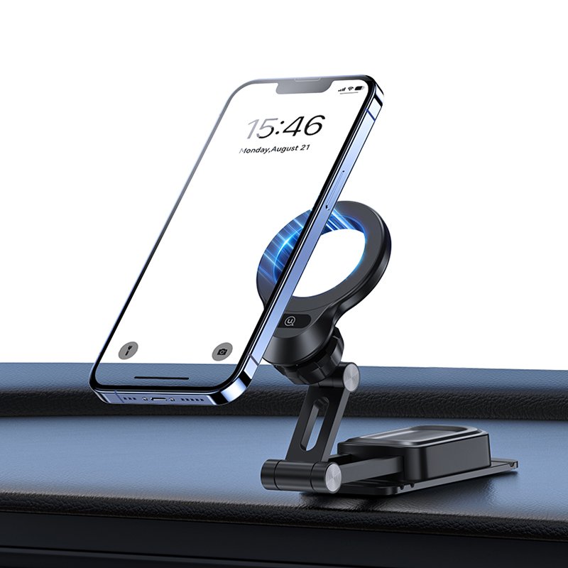 USAMS ZJ076 premium car phone holder Magnetic Car Phone Holder (Center Console) for iPhone and all phones fit
