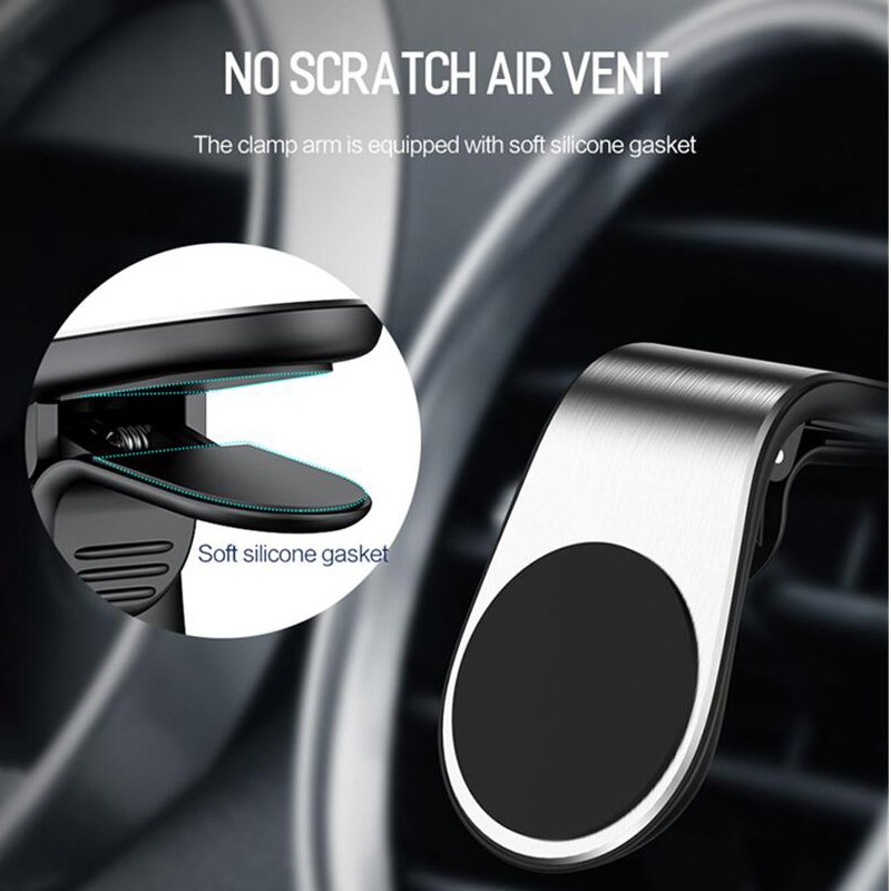 Wholesale L Type Strong Magnetic Car Phone Holder for iPhone 15 14, Car Air Vent Magnetic Car Mount Phone Holder