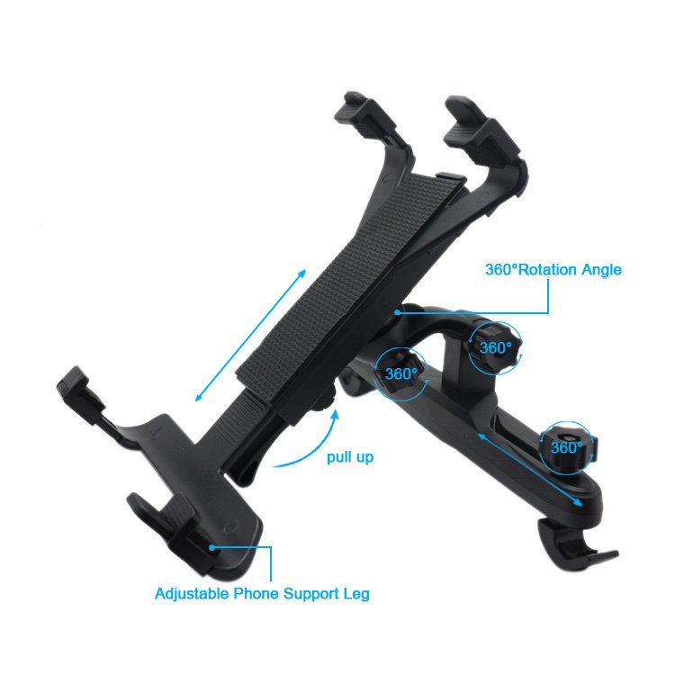 Universal Rotating Flexible Holder Back Seat Headrest Car Headrest Tablet Holder.